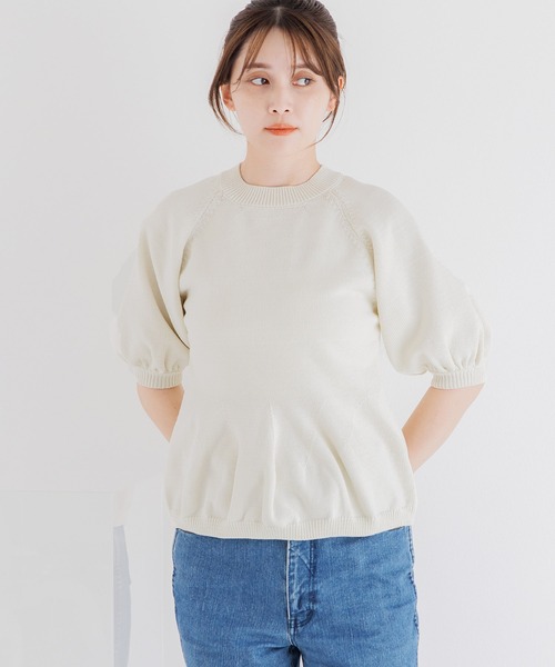 【セール】ニットフレアプルオーバー（Tシャツ/カットソー）｜Dita Muaj.（ディータムアージュ）