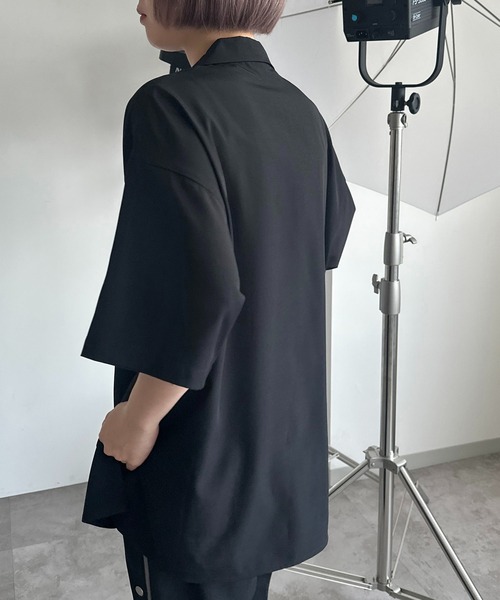 apres jour mignon（アプレジュールミニョン）の「刺繍開襟シャツ【ZOZOTOWN限定アイテム】（シャツ/ブラウス・レディース・ブラック/ブルー/チャコールグレー・X-LARGE/フリー）」の8枚目の写真