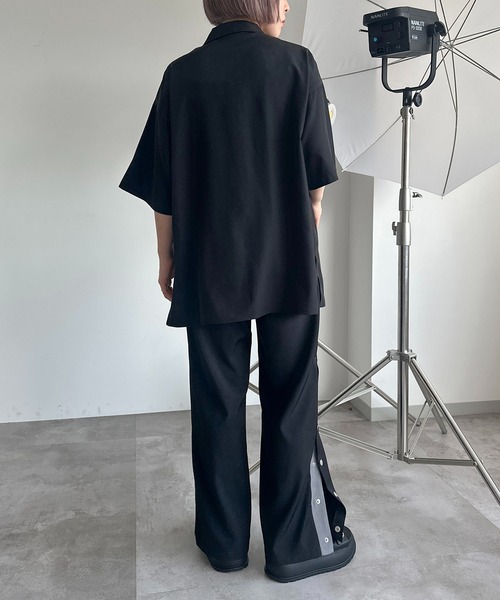 apres jour mignon（アプレジュールミニョン）の「刺繍開襟シャツ【ZOZOTOWN限定アイテム】（シャツ/ブラウス・レディース・ブラック/ブルー/チャコールグレー・X-LARGE/フリー）」の11枚目の写真