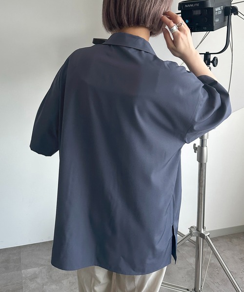 apres jour mignon（アプレジュールミニョン）の「刺繍開襟シャツ【ZOZOTOWN限定アイテム】（シャツ/ブラウス・レディース・ブラック/ブルー/チャコールグレー・X-LARGE/フリー）」の21枚目の写真
