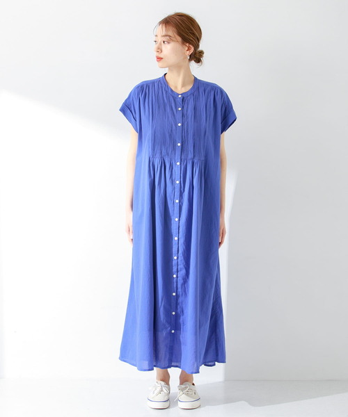 美品サニーレーベルきれい色ゆったり23SSエアリーコットンピンタックワンピース♪ URBAN RESEARCH Sonny Label(アーバンリサーチサニーレーベル