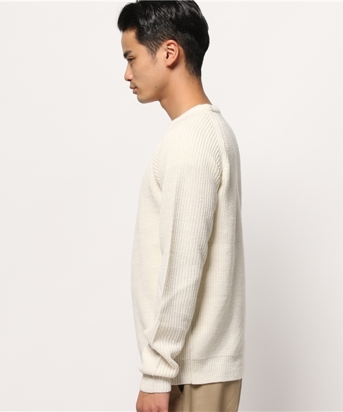 WEGO(ウィゴー)の「WEGO/畦編ニット(ニット/セーター・メンズ・ホワイト/グレー/カーキ/ブルー・LARGE/MEDIUM)」の9枚目の写真