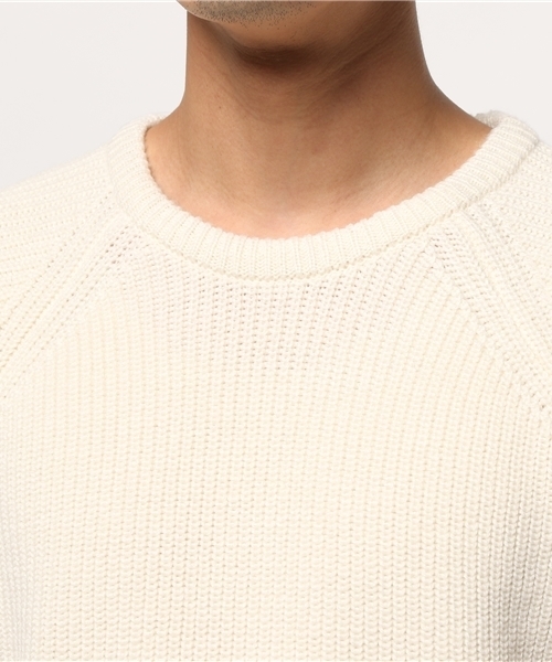 WEGO(ウィゴー)の「WEGO/畦編ニット(ニット/セーター・メンズ・ホワイト/グレー/カーキ/ブルー・LARGE/MEDIUM)」の11枚目の写真