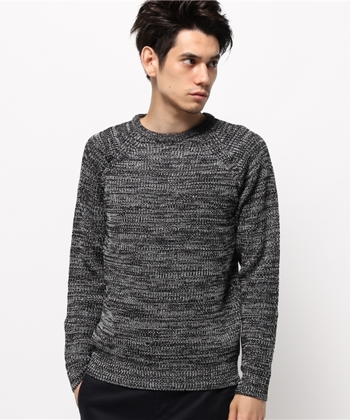 WEGO(ウィゴー)の「WEGO/畦編ニット(ニット/セーター・メンズ・ホワイト/グレー/カーキ/ブルー・LARGE/MEDIUM)」の6枚目の写真