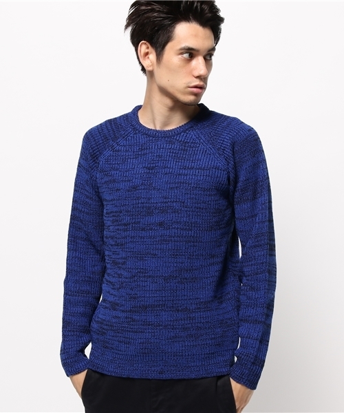 WEGO(ウィゴー)の「WEGO/畦編ニット(ニット/セーター・メンズ・ホワイト/グレー/カーキ/ブルー・LARGE/MEDIUM)」の8枚目の写真