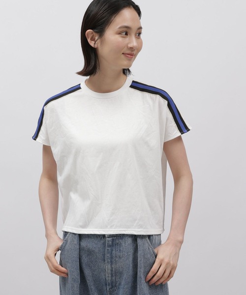 LAKOLE（ラコレ）の「袖ラインTEE / 115151（Tシャツ/カットソー・レディース・ブラック/ネイビー/オフホワイト・SMALL/MEDIUM）」の9枚目の写真