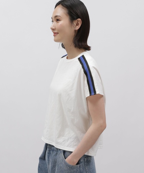 LAKOLE（ラコレ）の「袖ラインTEE / 115151（Tシャツ/カットソー・レディース・ブラック/ネイビー/オフホワイト・SMALL/MEDIUM）」の10枚目の写真