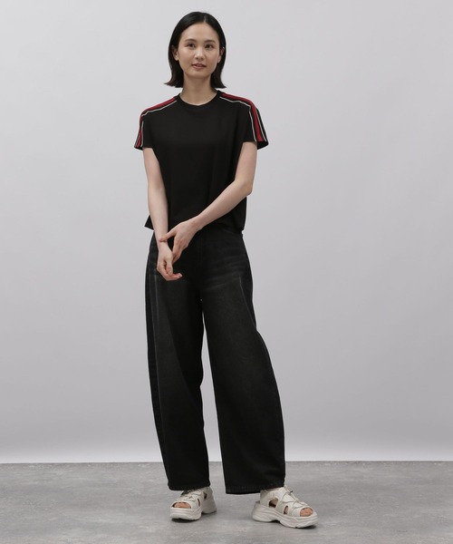 LAKOLE（ラコレ）の「袖ラインTEE / 115151（Tシャツ/カットソー・レディース・ブラック/ネイビー/オフホワイト・SMALL/MEDIUM）」の12枚目の写真