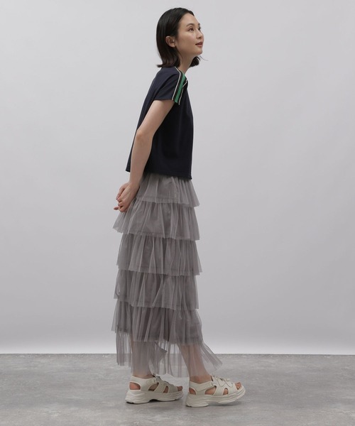 LAKOLE（ラコレ）の「袖ラインTEE / 115151（Tシャツ/カットソー・レディース・ブラック/ネイビー/オフホワイト・SMALL/MEDIUM）」の19枚目の写真