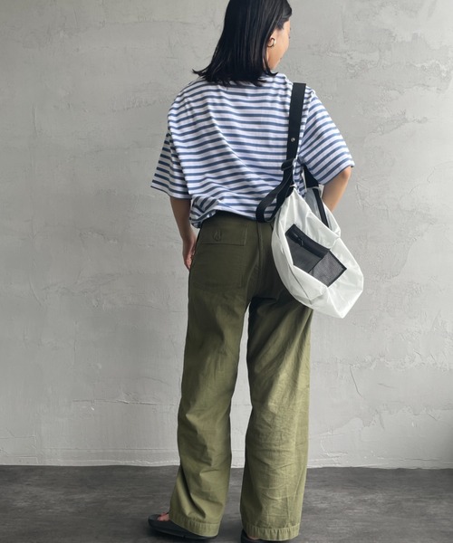 Carhartt WIP（カーハートダブリューアイピー）の「[carhartt WIP/カーハートダブリューアイピー] ワンポイントロゴ ボーダーポケットTシャツ（Tシャツ/カットソー・レディース・ブルー/ブラック・M/L）」の15枚目の写真