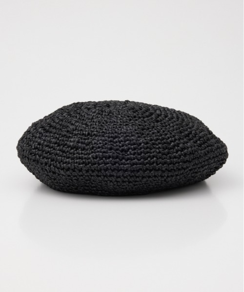 SLY（スライ）の「HANDMADE BERET ハンドメイド ベレー（ハンチング/ベレー帽・レディース・ブラック・FREE）」の3枚目の写真
