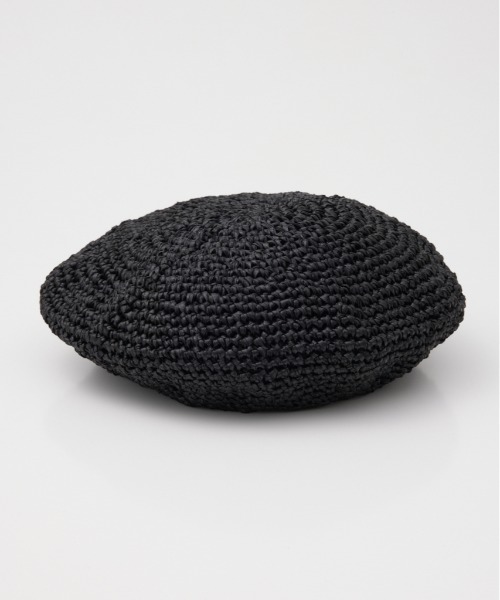 SLY（スライ）の「HANDMADE BERET ハンドメイド ベレー（ハンチング/ベレー帽・レディース・ブラック・FREE）」の4枚目の写真