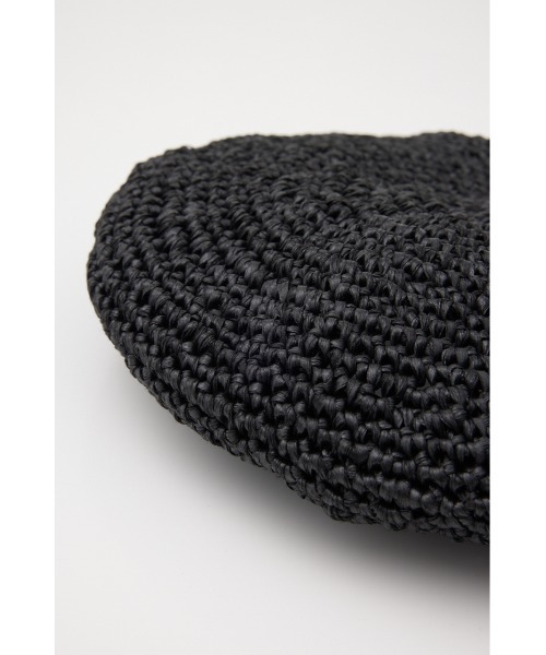 SLY（スライ）の「HANDMADE BERET ハンドメイド ベレー（ハンチング/ベレー帽・レディース・ブラック・FREE）」の5枚目の写真