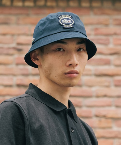 LACOSTE（ラコステ）の「LACOSTE/ラコステ バケットハット（ハット・メンズ・ブラック/ネイビー/ベージュ/ホワイト・58）」の4枚目の写真