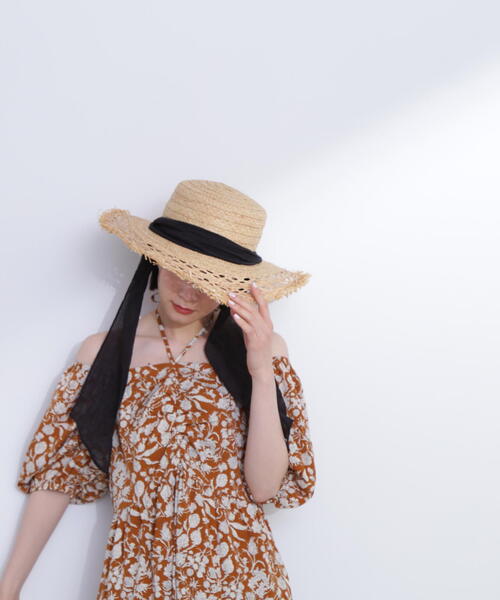 N.（N. Natural Beauty Basic）（エヌエヌナチュラルビューティーベーシック）の「◆ホルターネックプリントワンピース《S Size Line》（ワンピース・レディース・ブラウン系その他/ブラック系その他/グリーン系その他・SMALL/MEDIUM）」の20枚目の写真