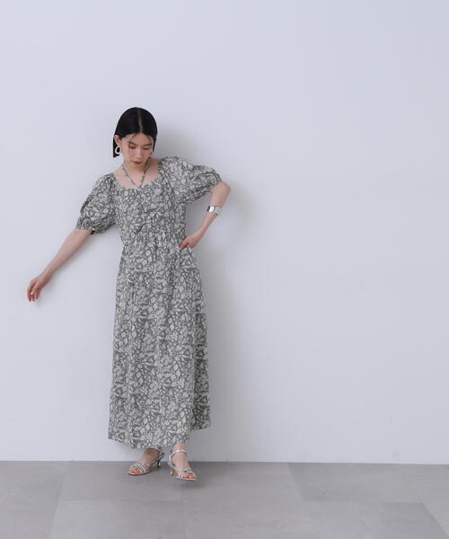 N.（N. Natural Beauty Basic）（エヌエヌナチュラルビューティーベーシック）の「◆ホルターネックプリントワンピース《S Size Line》（ワンピース・レディース・ブラウン系その他/ブラック系その他/グリーン系その他・SMALL/MEDIUM）」の14枚目の写真