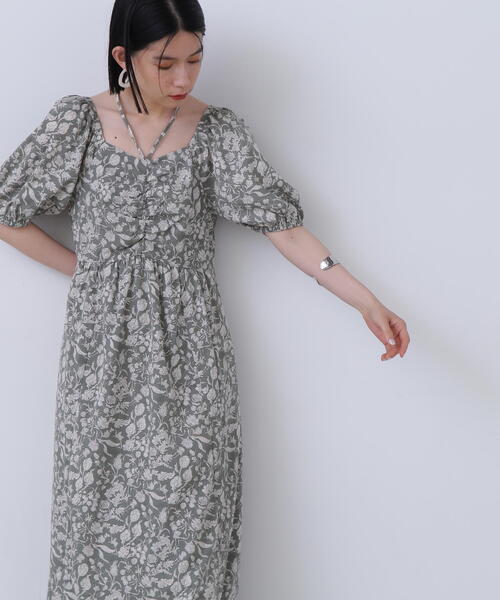 N.（N. Natural Beauty Basic）（エヌエヌナチュラルビューティーベーシック）の「◆ホルターネックプリントワンピース《S Size Line》（ワンピース・レディース・ブラウン系その他/ブラック系その他/グリーン系その他・SMALL/MEDIUM）」の10枚目の写真