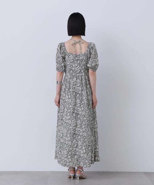 N.（N. Natural Beauty Basic）（エヌエヌナチュラルビューティーベーシック）の「◆ホルターネックプリントワンピース《S Size Line》（ワンピース・レディース・ブラウン系その他/ブラック系その他/グリーン系その他・SMALL/MEDIUM）」の7枚目の写真