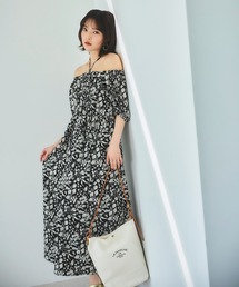 N.（N. Natural Beauty Basic） | ◆ホルターネックプリントワンピース《S Size Line》(ワンピース)