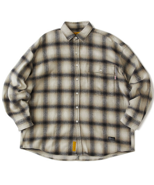 FAT（エフエイティー）の「MAC SMOKY（シャツ/ブラウス・メンズ・グレー/ターコイズブルー/ブラウン/ベージュ/イエロー・TITCH(M)/SKINNY(L)/FAT(XL)/JUMBO(XXL)）」の3枚目の写真