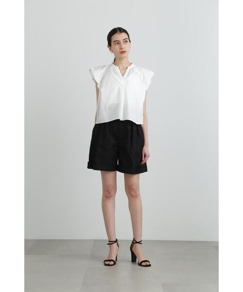 JILL STUART(ジルスチュアート)の「ウォーターリぺレントショートパンツ(その他パンツ・レディース・ベージュ/ブラック・4/2)」の11枚目の写真