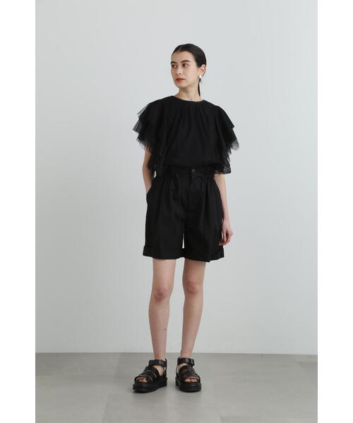 JILL STUART(ジルスチュアート)の「ウォーターリぺレントショートパンツ(その他パンツ・レディース・ベージュ/ブラック・4/2)」の14枚目の写真