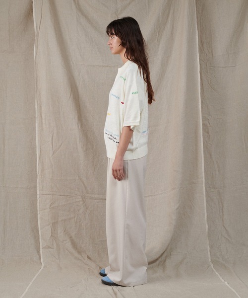 ONCILY（オンシェリー）の「COLOR EMBROIDERY POLO SHIRT / カラー刺繍ポロシャツ（ポロシャツ・メンズ・ネイビー/アイボリー/グレー・LARGE/SMALL/MEDIUM）」の15枚目の写真