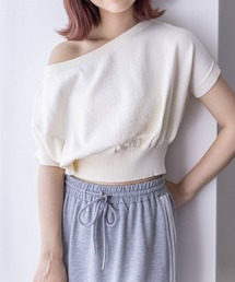 clear | ワンショル半袖ニットトップス≪2024SS新作≫(ニット/セーター)