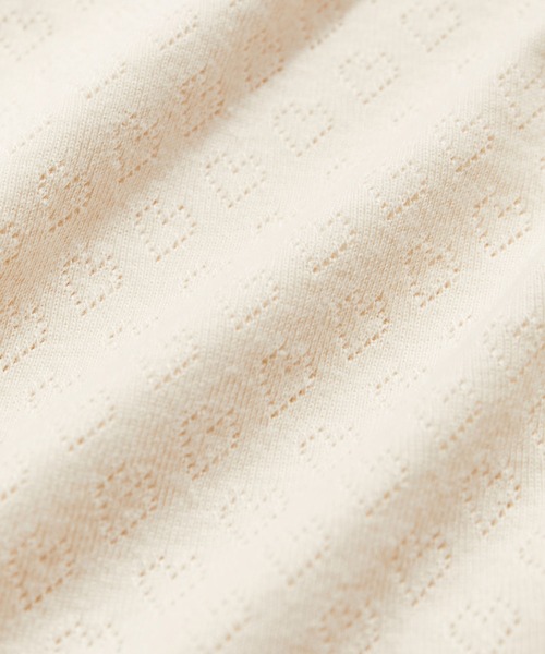 VIS（ビス）の「【洗える】プチリボン付きパターンメッシュキャミソール（キャミソール・レディース・ホワイト系その他/ライトグレー/その他・FREE）」の6枚目の写真