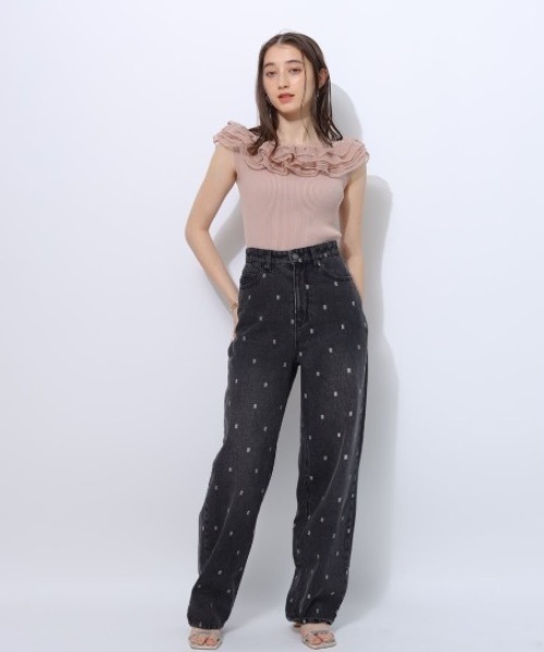 〈新品未使用〉リランドチュールロゴデニムパンツ Rirandture（リランドチュール）の「ロゴデニムパンツ（その他