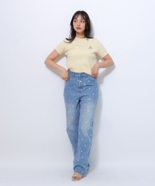 〈新品未使用〉リランドチュールロゴデニムパンツ Rirandture(リランドチュール)の「ロゴデニムパンツ(その他