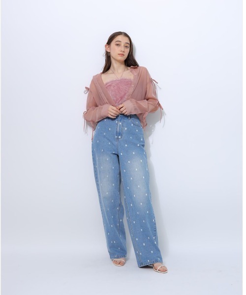 〈新品未使用〉リランドチュールロゴデニムパンツ Rirandture（リランドチュール）の「ロゴデニムパンツ（その他