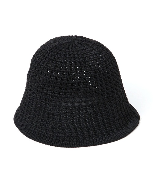 LAKOLE（ラコレ）の「透かし編みサーモハット / 126893（ハット・レディース・ブラック/オフホワイト・FREE）」の6枚目の写真