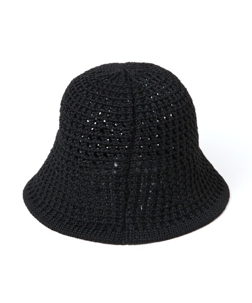 LAKOLE（ラコレ）の「透かし編みサーモハット / 126893（ハット・レディース・ブラック/オフホワイト・FREE）」の8枚目の写真