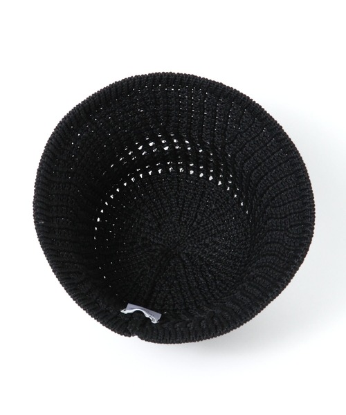 LAKOLE（ラコレ）の「透かし編みサーモハット / 126893（ハット・レディース・ブラック/オフホワイト・FREE）」の9枚目の写真