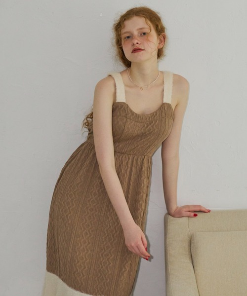 ワンピース euw detachable fringe camisole one-piece detachable fringe camisole one-piece