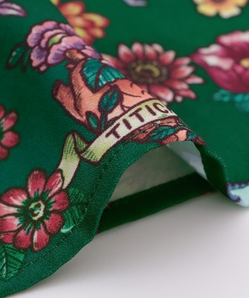 チチカカ（チチカカ）の「メヒコフロールプリントワンピース（ワンピース・レディース・グリーン/ブラック・FREE）」の16枚目の写真