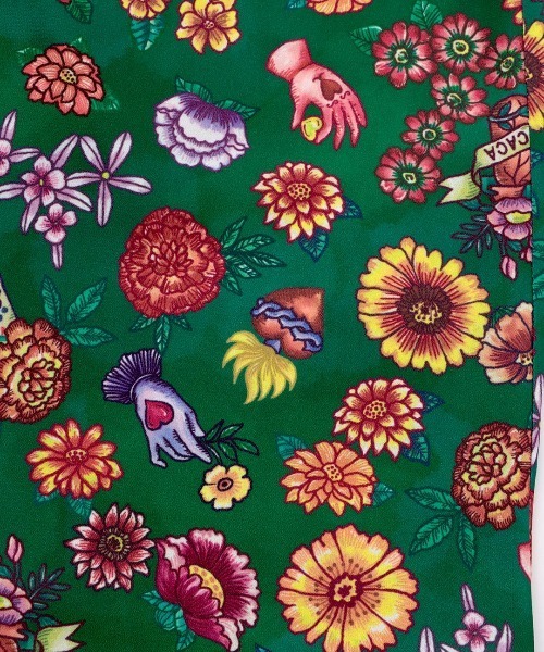 チチカカ（チチカカ）の「メヒコフロールプリントワンピース（ワンピース・レディース・グリーン/ブラック・FREE）」の14枚目の写真