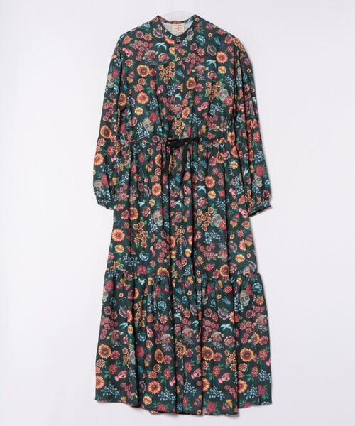 チチカカ（チチカカ）の「メヒコフロールプリントワンピース（ワンピース・レディース・グリーン/ブラック・FREE）」の18枚目の写真