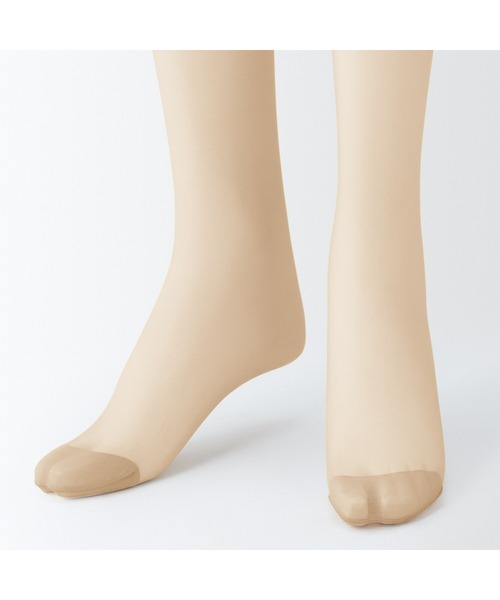 無印良品（ムジルシリョウヒン）の「婦人　ソフトタイプ・１７デニール　ひざ下丈ストッキング（３足組）（タイツ/ストッキング・レディース・ベージュ系1/ベージュ系・23-25cm）」の10枚目の写真