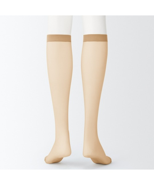 婦人 ソフトタイプ・17デニール ひざ下丈ストッキング（3足組