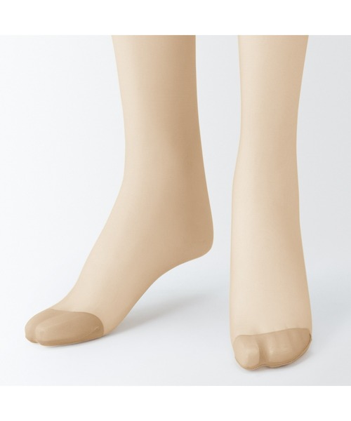 無印良品（ムジルシリョウヒン）の「婦人　ソフトタイプ・１７デニール　ひざ下丈ストッキング（３足組）（タイツ/ストッキング・レディース・ベージュ系1/ベージュ系・23-25cm）」の5枚目の写真