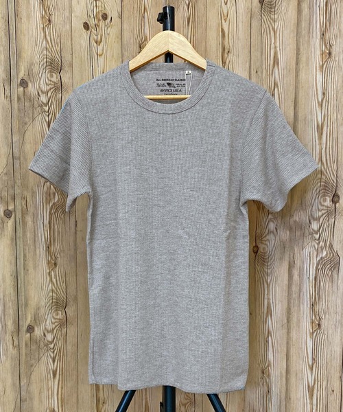 AVIREX（アヴィレックス）の「半袖 サーマル クルーネック Tシャツ デイリーウェア（Tシャツ/カットソー・メンズ・ネイビー/ホワイト/杢グレー/オリーブ/ブラック・2XL/XL/M/L）」の15枚目の写真