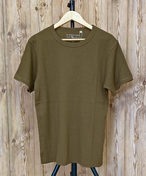 AVIREX（アヴィレックス）の「半袖 サーマル クルーネック Tシャツ デイリーウェア（Tシャツ/カットソー・メンズ・ネイビー/ホワイト/杢グレー/オリーブ/ブラック・2XL/XL/M/L）」の18枚目の写真
