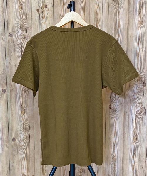 AVIREX（アヴィレックス）の「半袖 サーマル クルーネック Tシャツ デイリーウェア（Tシャツ/カットソー・メンズ・ネイビー/ホワイト/杢グレー/オリーブ/ブラック・2XL/XL/M/L）」の19枚目の写真