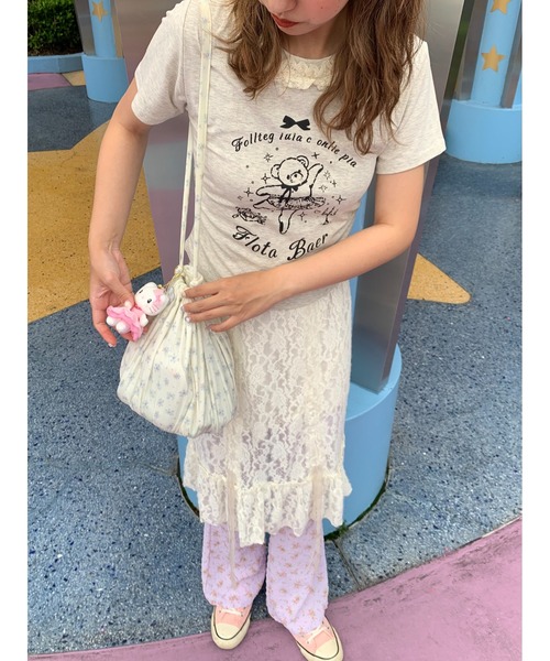 suzie angel（スージー エンジェル）の「イレヘム レース フリル スカート（スカート・レディース・アイボリー・M）」の12枚目の写真
