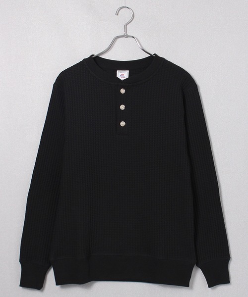 JEMORGAN(ジェーイーモーガン)の「【JEMORGAN / ジェーイーモーガン】ビッグワッフルヘンリーネック(Tシャツ/カットソー・メンズ・オフホワイト/チャコールグレー/杢グレー/ブラック/オートミール/ネイビー/ブラウン・L/XL/M/S)」の16枚目の写真
