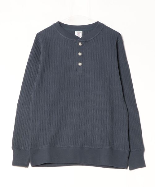 JEMORGAN(ジェーイーモーガン)の「【JEMORGAN / ジェーイーモーガン】ビッグワッフルヘンリーネック(Tシャツ/カットソー・メンズ・オフホワイト/チャコールグレー/杢グレー/ブラック/オートミール/ネイビー/ブラウン・L/XL/M/S)」の22枚目の写真