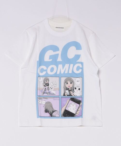 B.I.D.(ビーアイディー)の「《Grace Chow/グレース チョウ》Graphic/Design T(Tシャツ/カットソー・レディース・ホワイト・SMALL)」の1枚目の写真