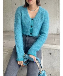 EVRIS | シャギークロップドニットカーディガン(ニット/セーター)